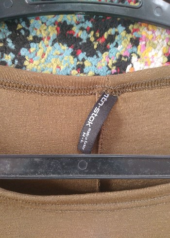 Kahverengi Baskılı bayan Tişört - Görsel 3