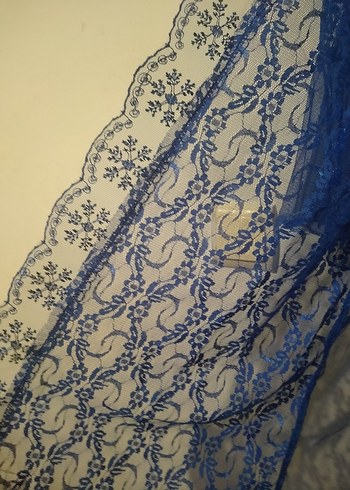 Uzun Kollu Mavi Kadın Sabahlık - Görsel 3