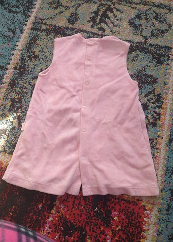 Kolsuz Pembe Nakışlı Kız Elbise - Görsel 2