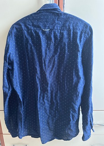 Erkek Lacivert Denim Gömlek - Görsel 2