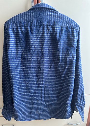 Erkek Uzun Kollu Denim Gömlek - Görsel 2