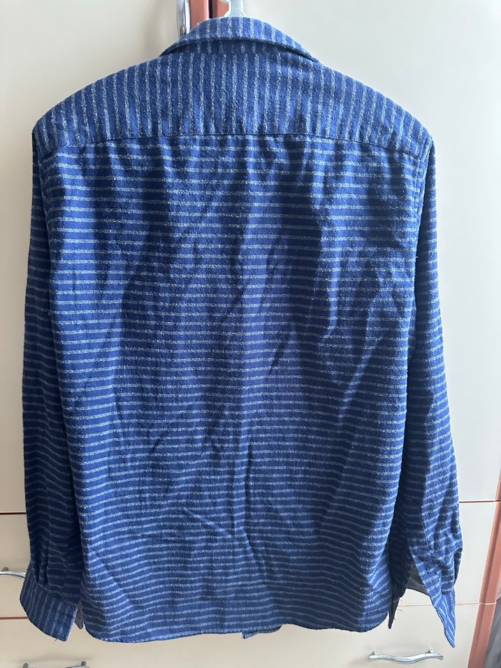 Erkek Uzun Kollu Denim Gömlek - Görsel 2