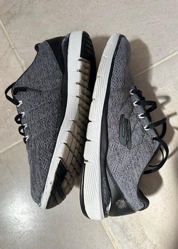 Skechers Gri Bağcıklı erkek Spor Ayakkabı - Görsel 2