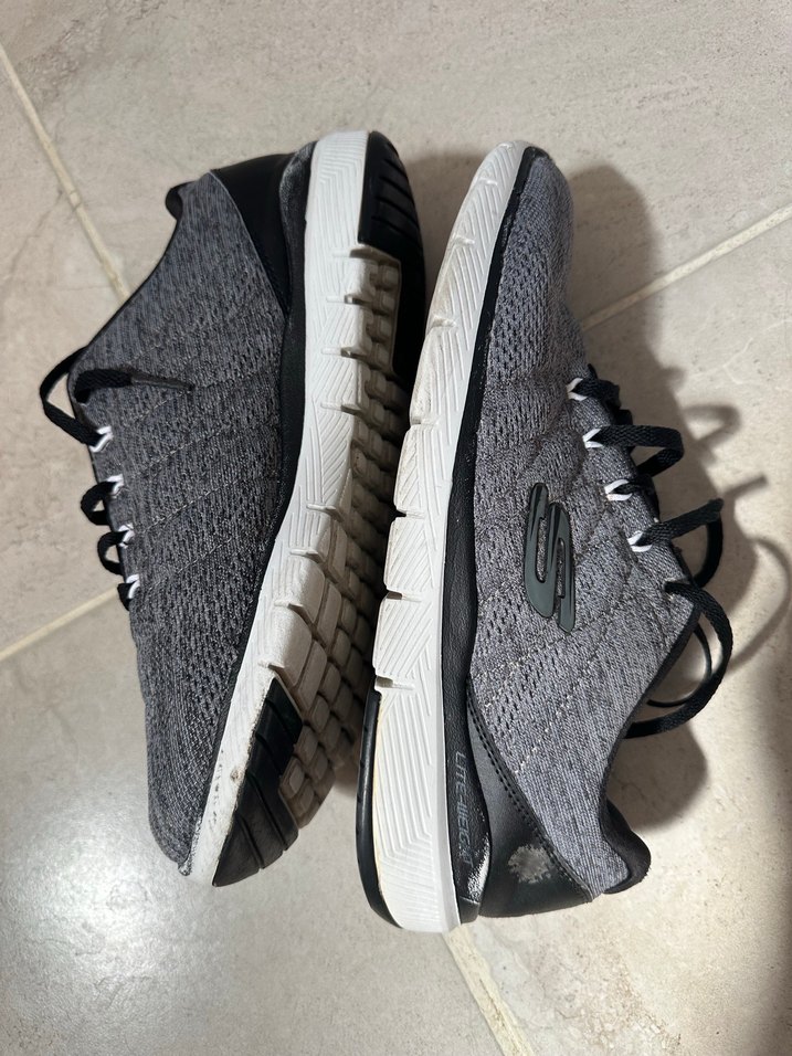 Skechers Gri Bağcıklı erkek Spor Ayakkabı - Görsel 2