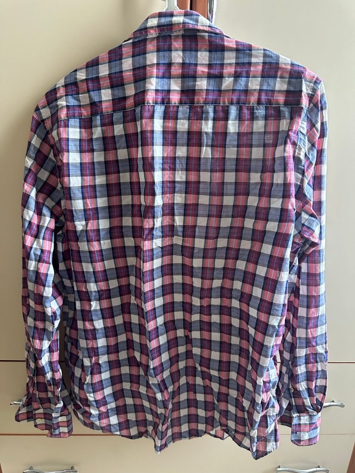 Erkek Kareli mudo Gömlek - Görsel 2