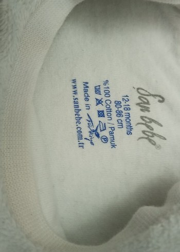 Bebek Beyaz Peluş Hastane Kıyafeti - Görsel 2