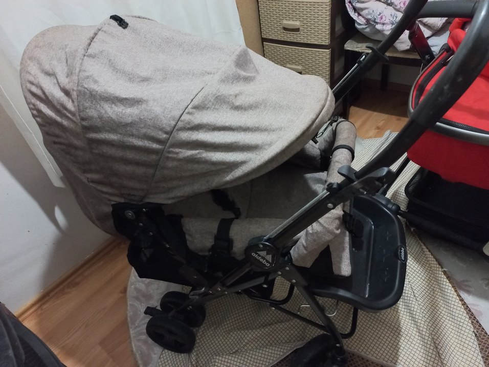 Gri Bebek Arabası - Görsel 3