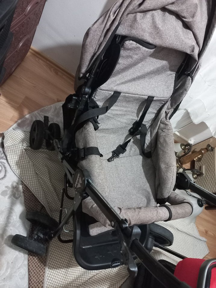 Gri Bebek Arabası - Görsel 4