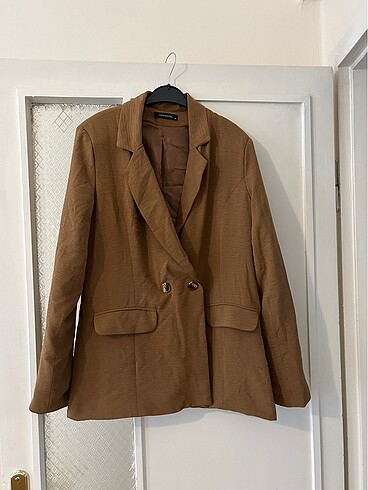 kahverengi oversize ceket