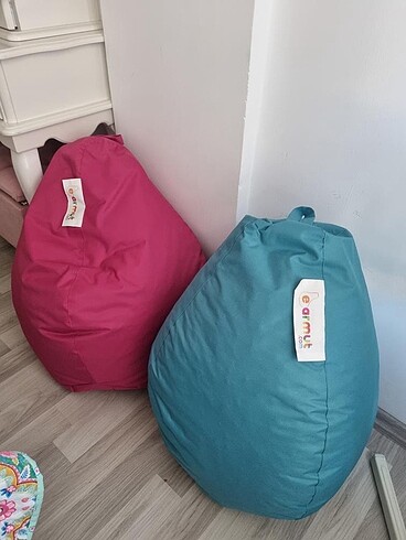 Pembe mavi armut koltuk