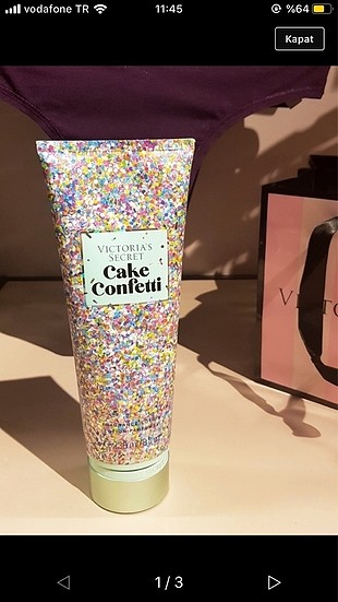 Victoria s secret cake confetti vücut losyonu