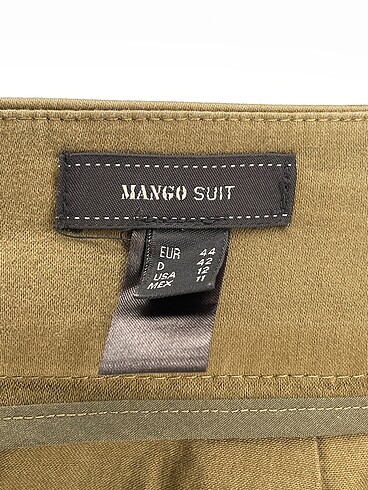 44 Beden haki Renk Mango Midi Etek %70 İndirimli.