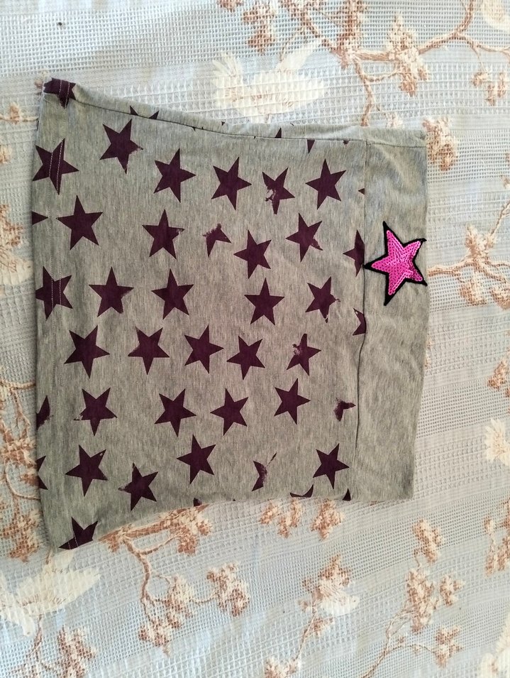 Gri Kız Çocuk Yıldız Desenli Tayt - Görsel 3