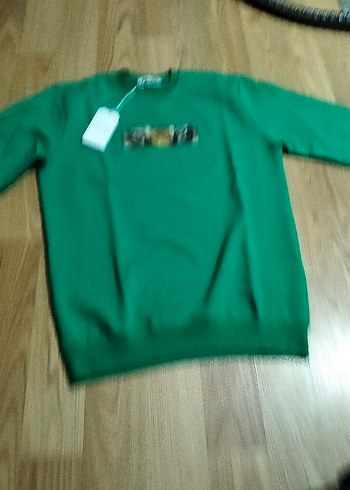 Yeşil Baskılı Kadın Sweatshirt - Görsel 3