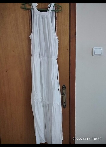 DeFacto Yazlık Elbise (uzun Beyaz)