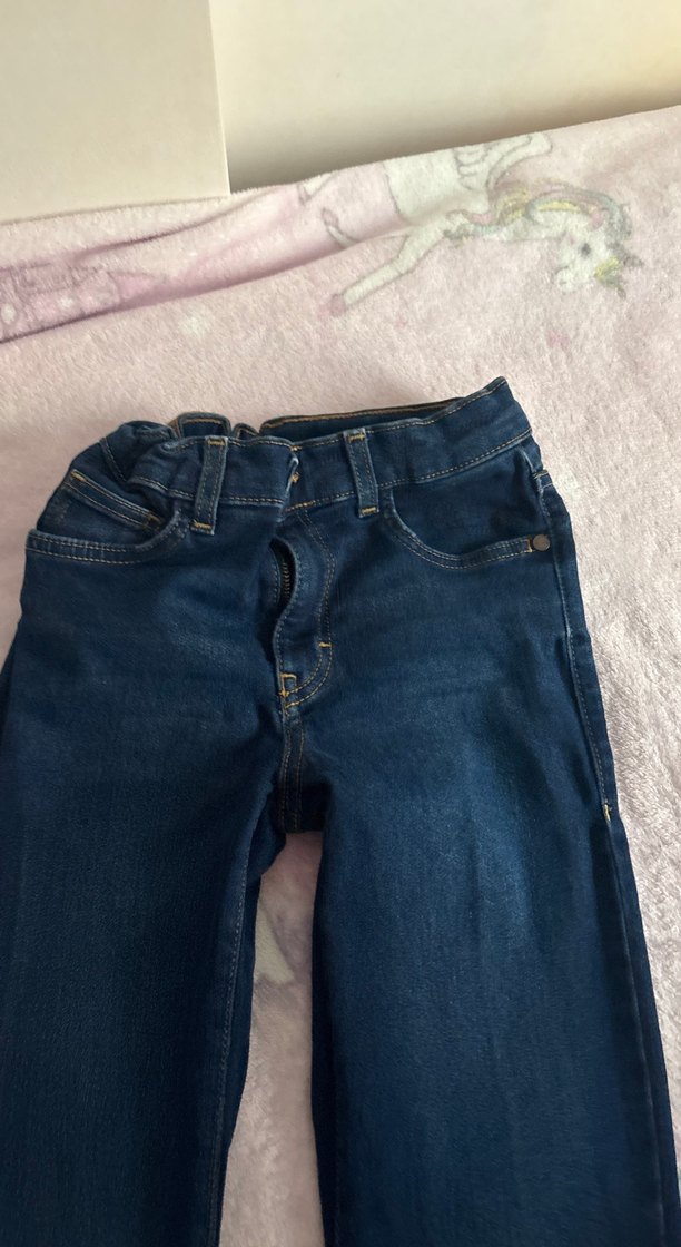 Koyu Mavi Erkek Çocuk Bol Kesim Denim Pantolon LCW - Görsel 2