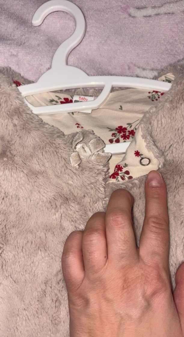 Kız Çocuk Bej Kürk Detaylı Yelek - Görsel 4