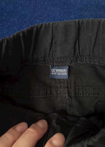 Erkek çocuk Siyah ipli kemer Rahat Kesim Pantolon - Görsel 2