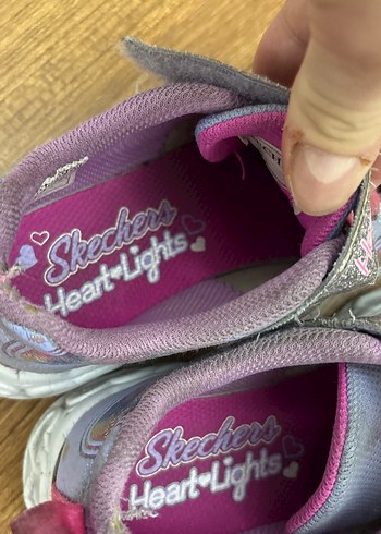 Kız Çocuk skechers Renkli Tie-Dye Simli Spor ışıklı Ayakkabı - Görsel 5