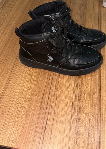 Erkek çocuk Polo marka Siyah Street Wear Sneakers bot - Görsel 2