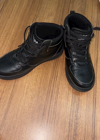 Erkek çocuk Polo marka Siyah Street Wear Sneakers bot - Görsel 6