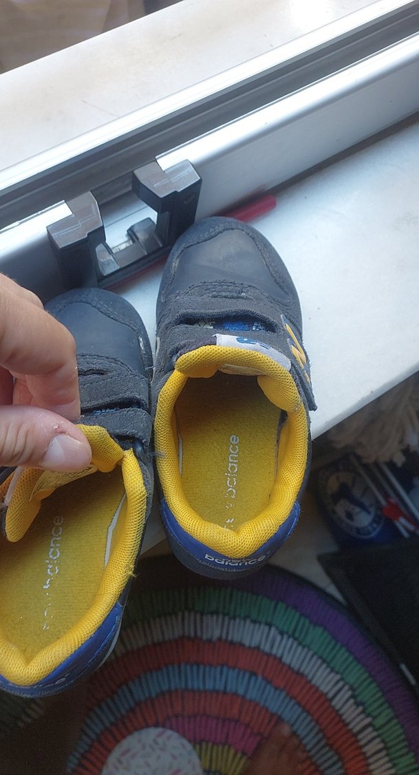 Erkek Çocuk Gri Mavi Cırtlı Spor Ayakkabı 28.5 numara - Görsel 5