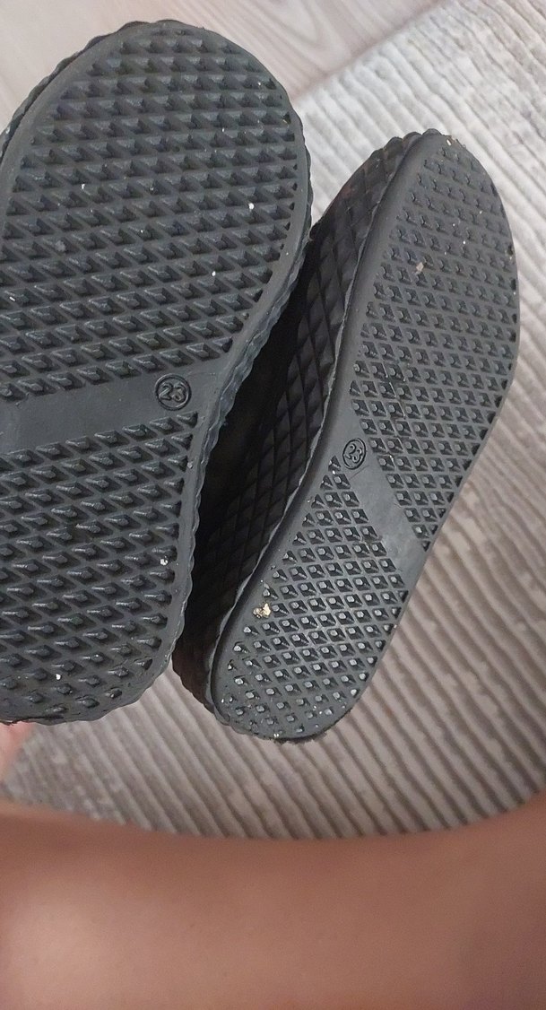 Kız Çocuk Gri Yılan Desenli Kürklü Bot mini angel - Görsel 4