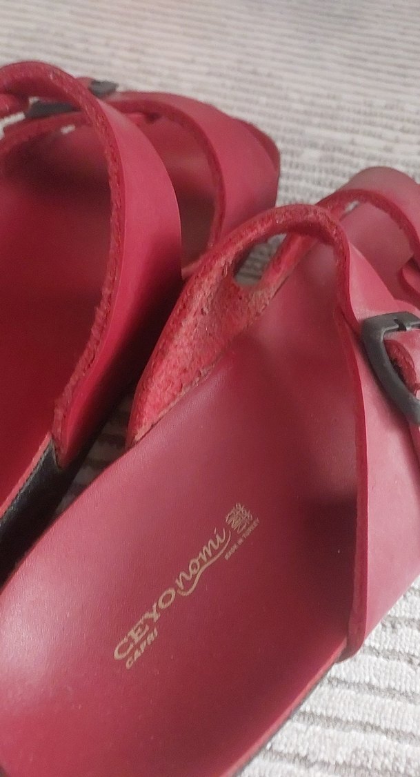 ceyo kırmızı terlik - Görsel 4