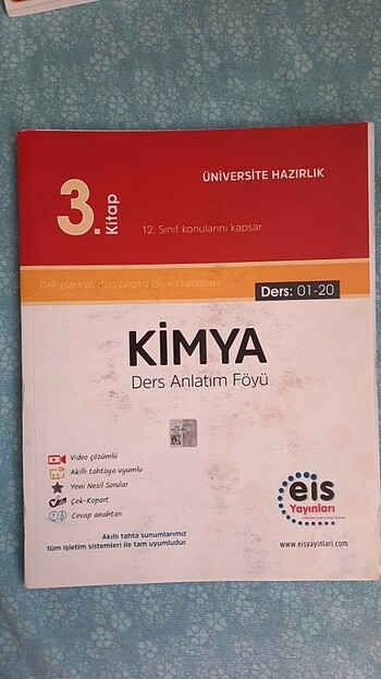  Beden Renk Eis kimya ders anlatım föyü