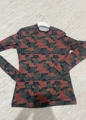 Kadın Çok Renkli Uzun Kollu Balıkçı Yaka Bluz - Görsel 3