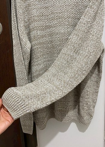 Bej Örgü Erkek Bisiklet Yaka Kazak - Görsel 3