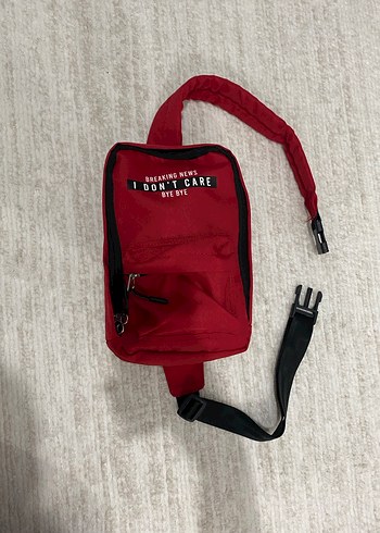 Kırmızı Baskılı Kadın Bel Çantası - Görsel 2