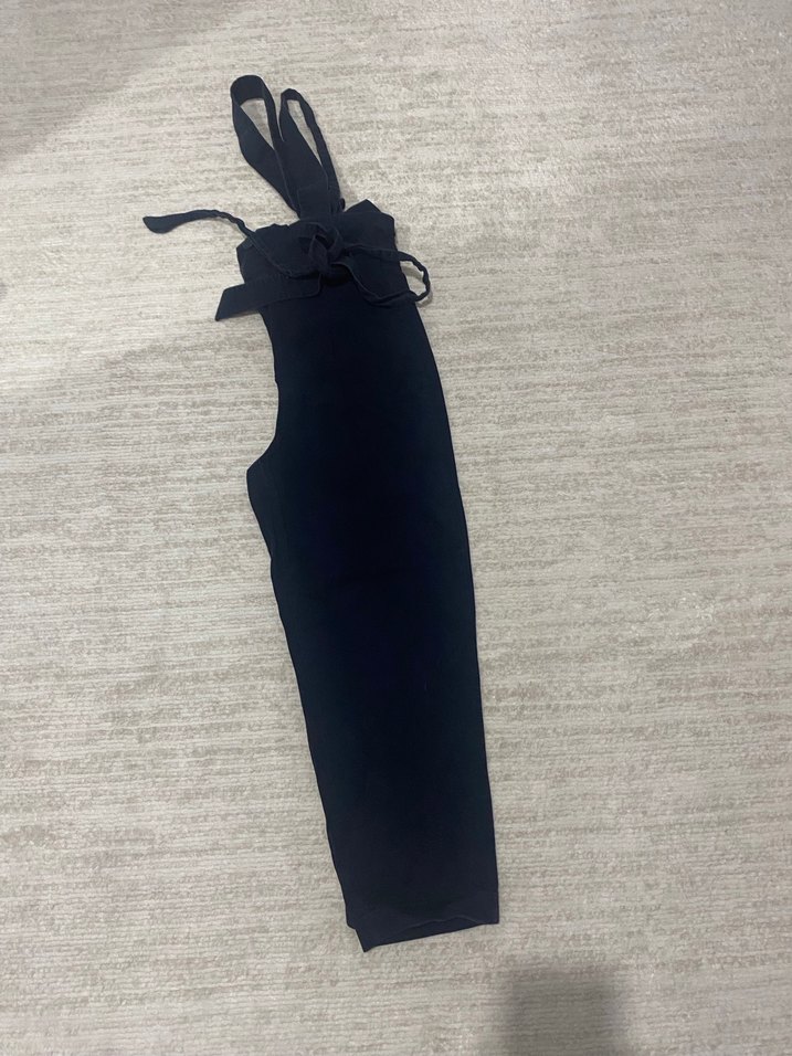 Kadın Lacivert Denim Midi Tulum - Görsel 4