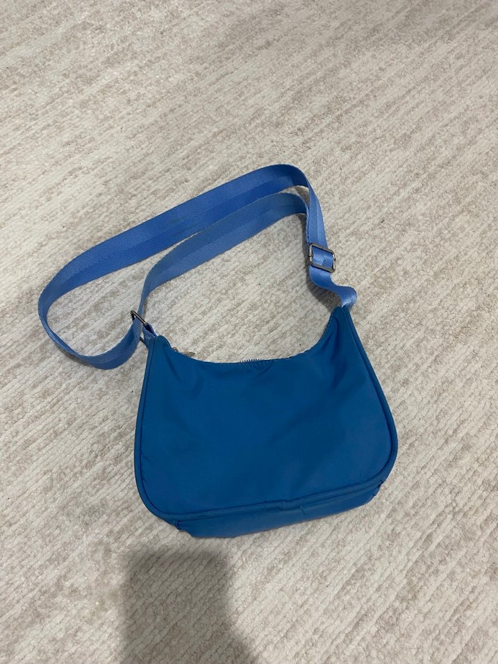 Mavi Minimalist Kadın Omuz Çantası - Görsel 3