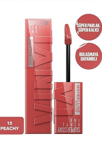 MAYBELLİNE NO 15 EN COK SATAN Peachy