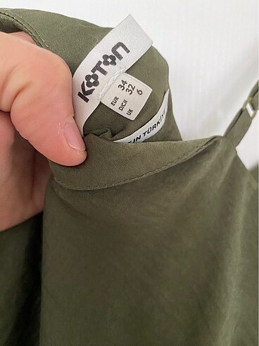 34 Beden haki Renk KOTON GÖMLEK