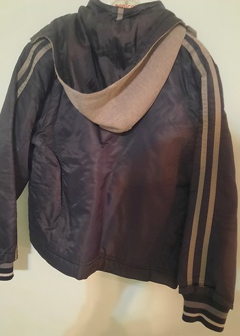 Erkek Çocuk Gri Fermuarlı Ceket - Görsel 5