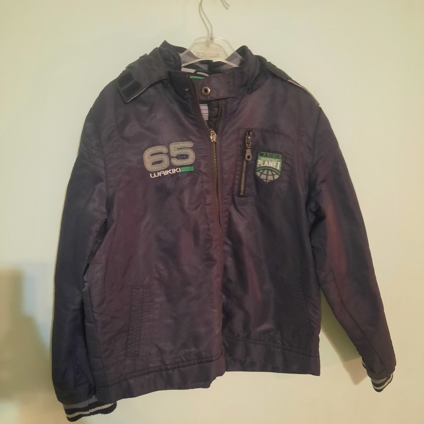 Erkek Çocuk Gri Fermuarlı Ceket - Görsel 4