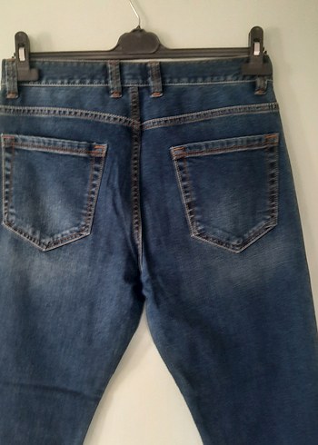 Erkek Lacivert Regular Fit Denim Pantolon - Görsel 7