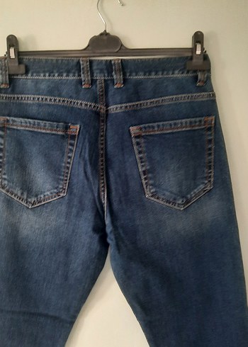 Erkek Lacivert Regular Fit Denim Pantolon - Görsel 5