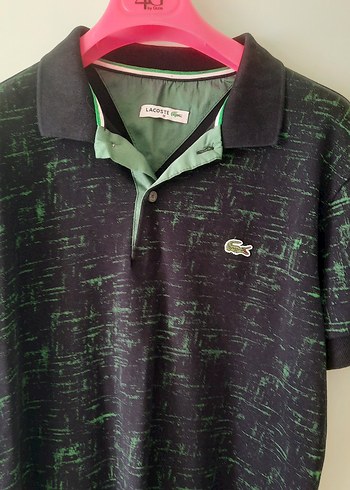 Erkek Yeşil Desenli Polo Tişört - Görsel 2