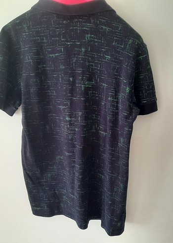 Erkek Yeşil Desenli Polo Tişört - Görsel 6