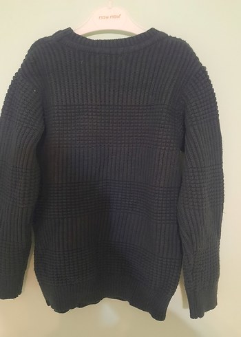 Erkek Nakışlı Örgü Sweatshirt - Görsel 4