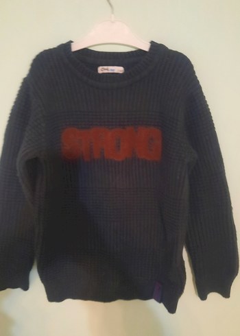 Erkek Nakışlı Örgü Sweatshirt - Görsel 3