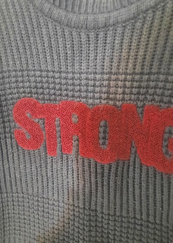 Erkek Nakışlı Örgü Sweatshirt - Görsel 6