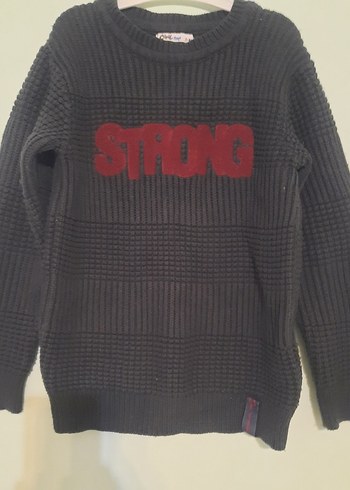 Erkek Nakışlı Örgü Sweatshirt - Görsel 2