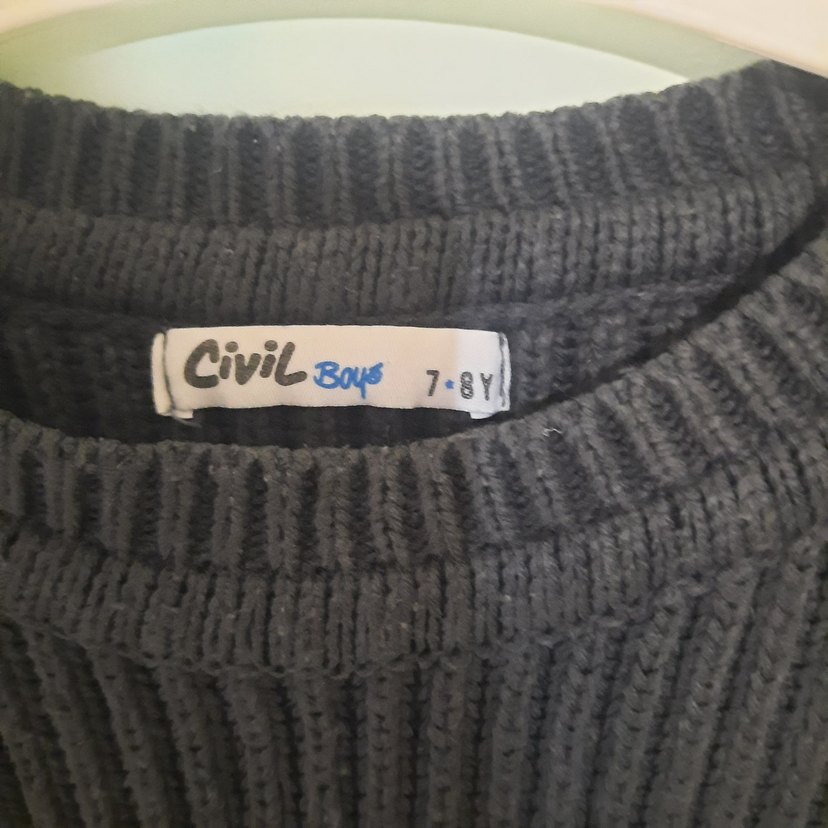 Erkek Nakışlı Örgü Sweatshirt - Görsel 5
