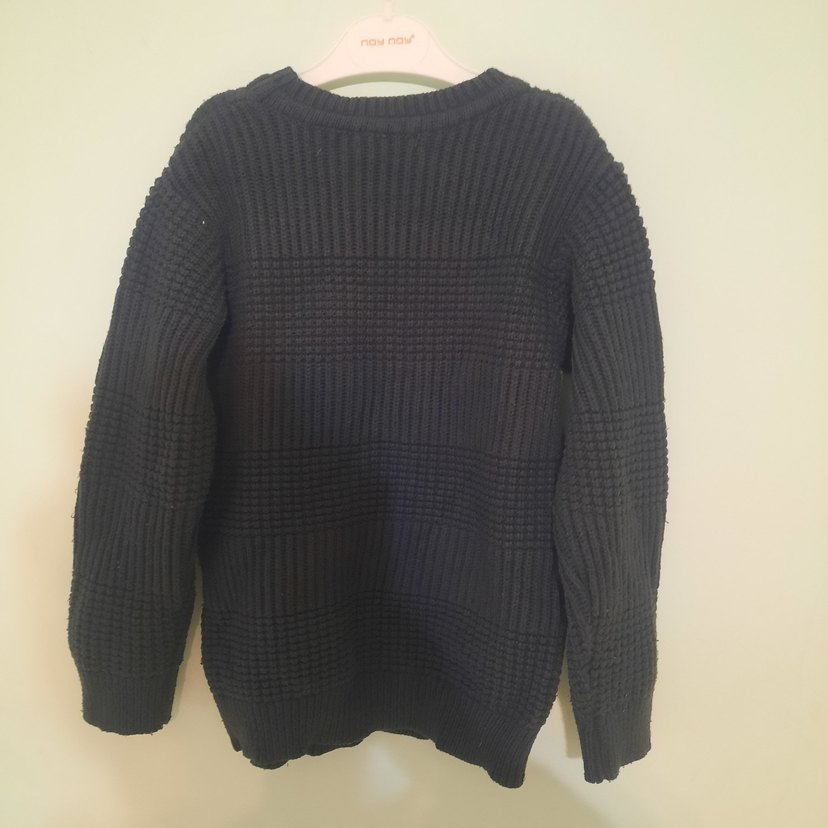 Erkek Nakışlı Örgü Sweatshirt - Görsel 4