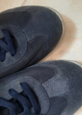 Koyu Mavi Erkek Spor Ayakkabı Bağcığı - Görsel 8