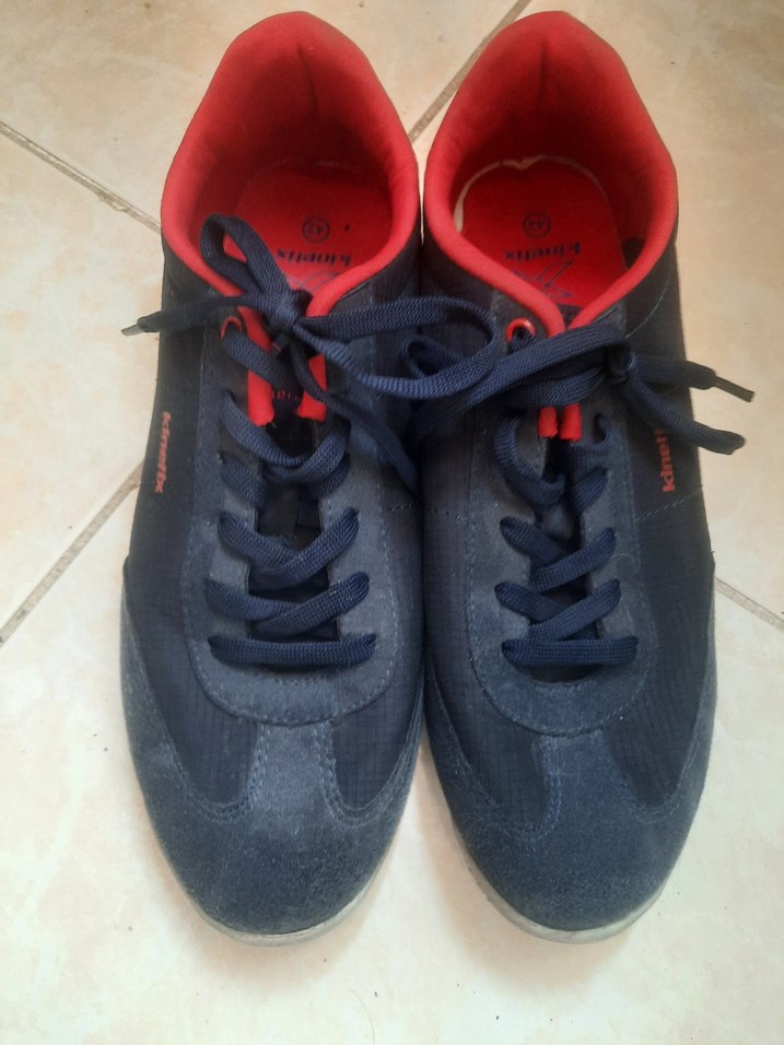 Koyu Mavi Erkek Spor Ayakkabı Bağcığı - Görsel 2